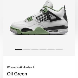 Women's Air Jordan 4 oil green